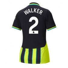 Manchester City Kyle Walker #2 Bortedrakt Kvinner 2024-25 Kortermet